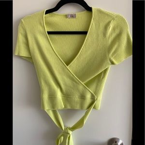 Live green crop top